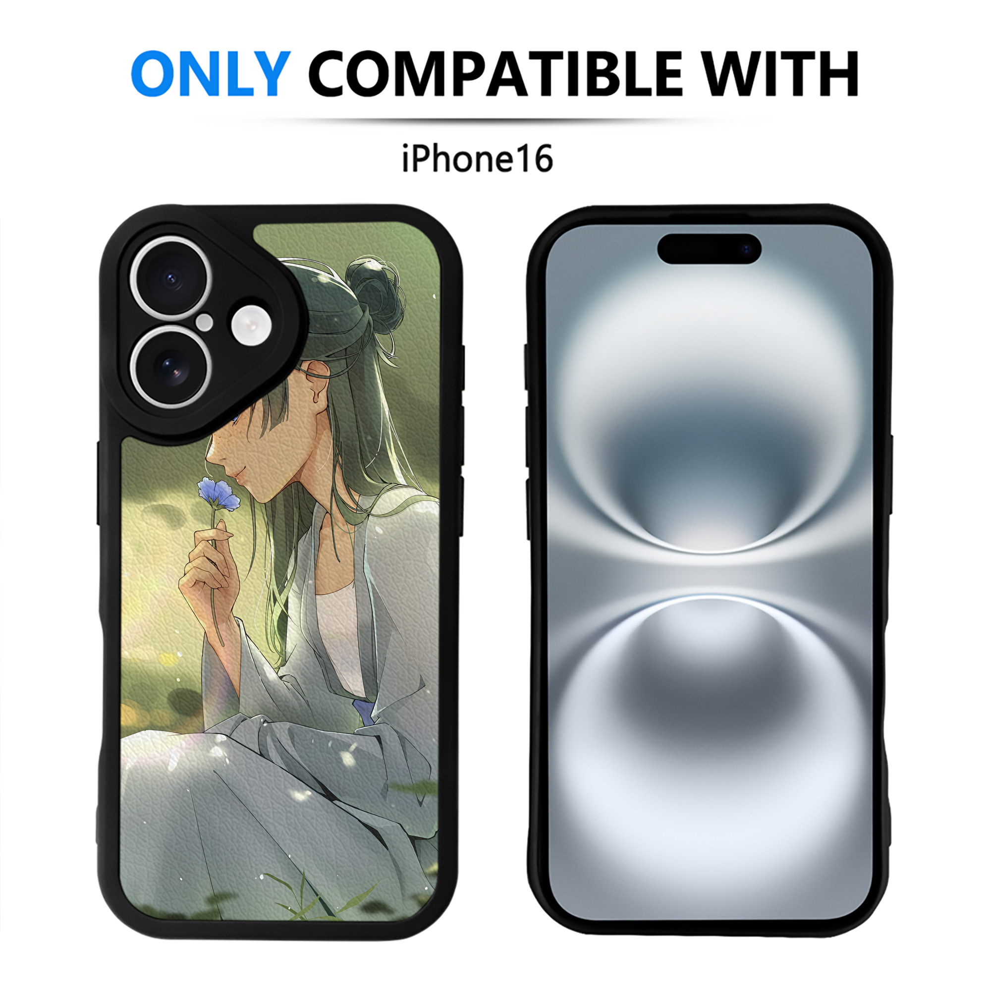 （画像用） 薬屋のひとりごと The Apothecary Diaries 【iPhone 16シリーズ対応】シリコンスマホケース（レザー調） 材質：シリコン